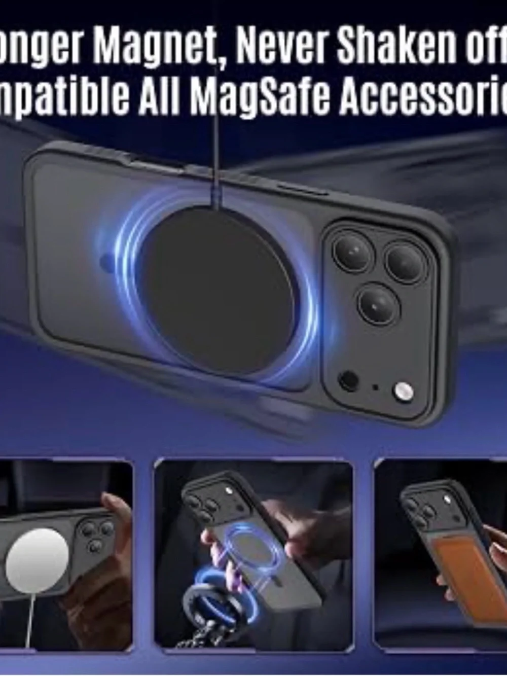 Magnetic Slim Case for iPhone 18 Pro Max / 17 Pro Max - Black